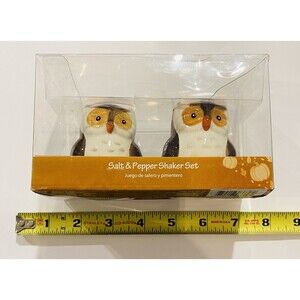Wise Owl Salt and Pepper Shaker Set 3 Inch New in Sealed Box